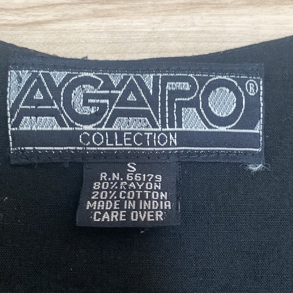 Agapo Collections Beaded Vest Womens Size Small. Tie on back. So pretty. - Picture 10 of 11